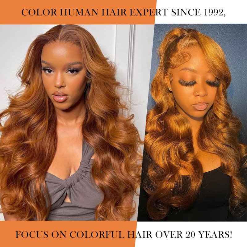 X-TRESS 14inch Light Brown Body Wave 1 Bundle Brazilian Virgin Hair Body Wave Bundles Good for Black Women Virgin 100% Human Hair Weaves Body Wave Human Hair Weft(14inch,30#)