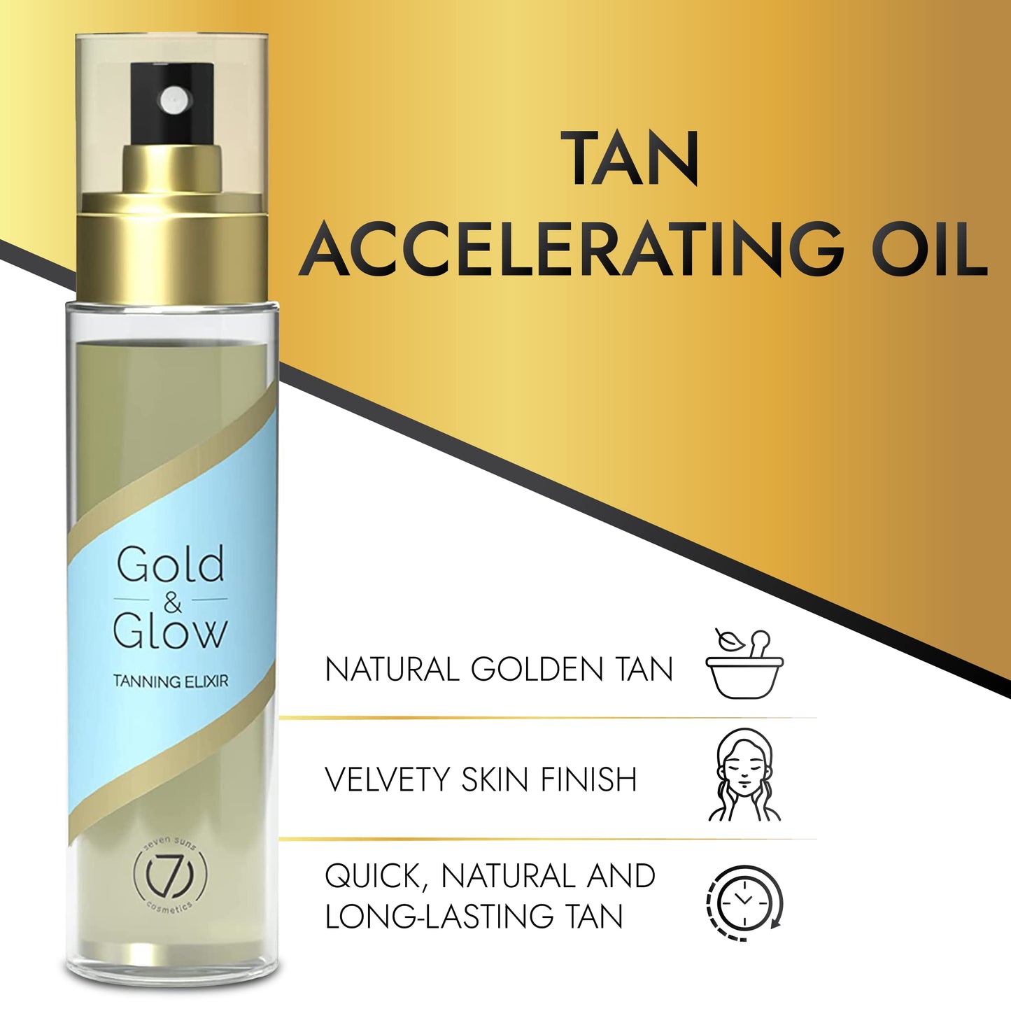 Dry Tanning Oil Spray, Tan Accelerator, For Indoor Tanning & Beach Use - 3.4 Fl Oz