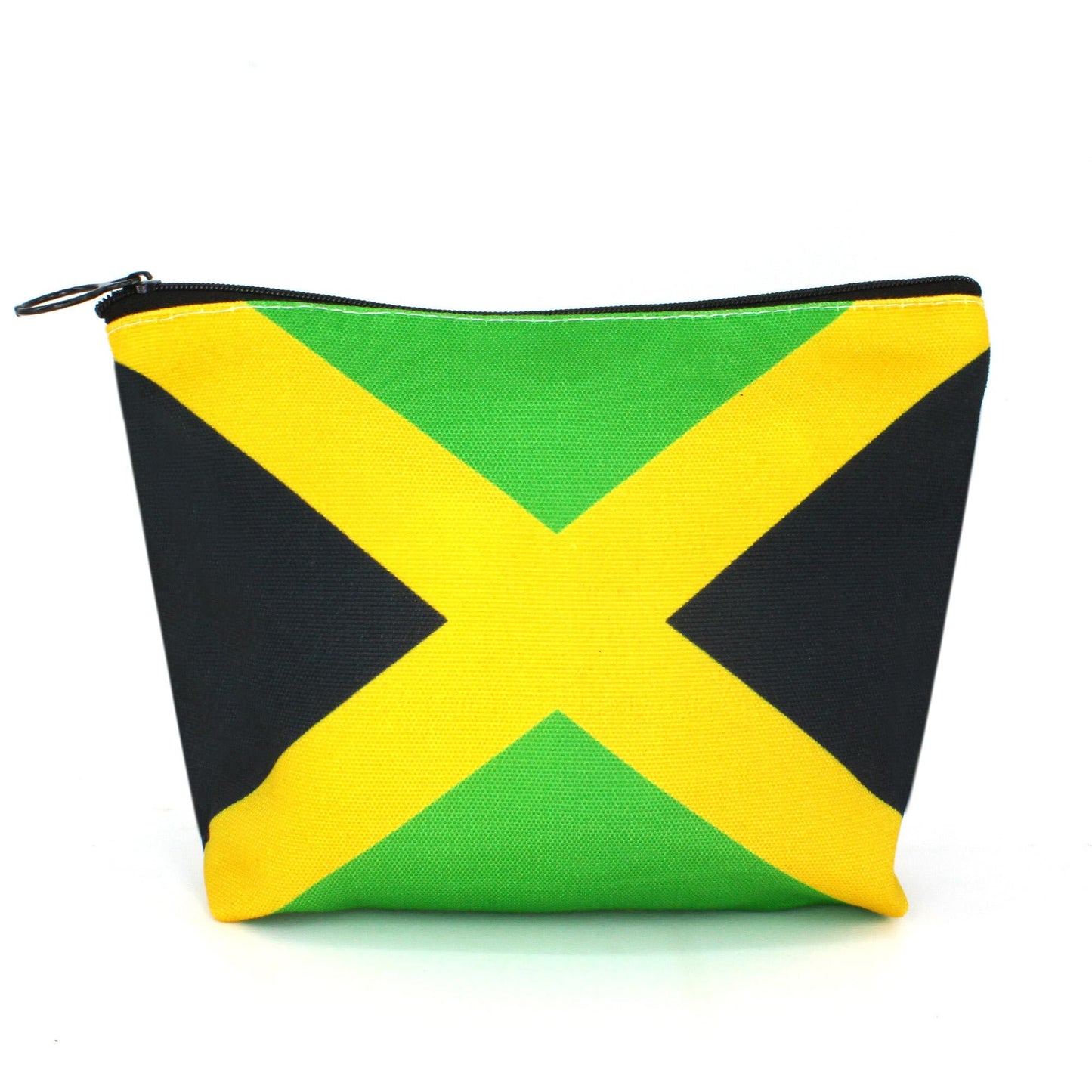 VOARYISA Canvas Makeup Bag Travel Toiletry Bag Makeup Bag for Women Girls Jamaica Flag Reggae(Jamaican-10PCS)