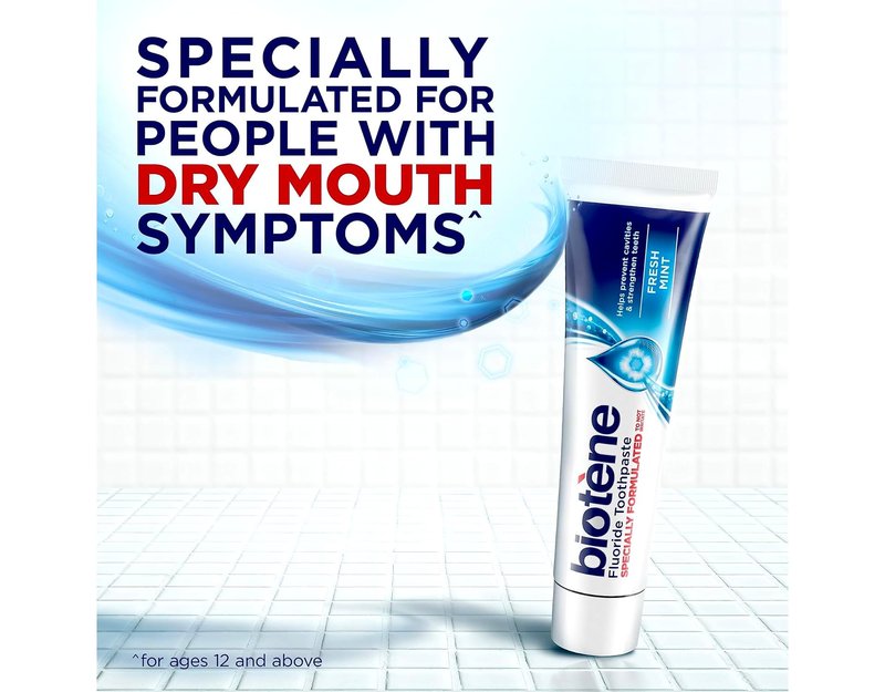 Biotene Fluoride Toothpaste, Fresh Mint, 4.3 oz Tubes - (Pack of 4)