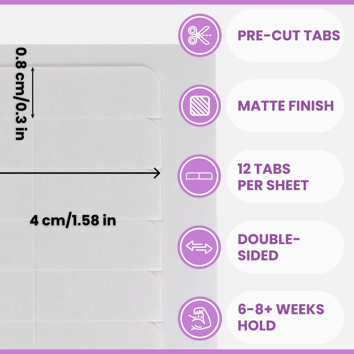 Big Kizzy Extra Hold Double Sided Hair Extension Tape - 144 tabs replacement tape - Strong hold of 6-8+ weeks - Made in USA