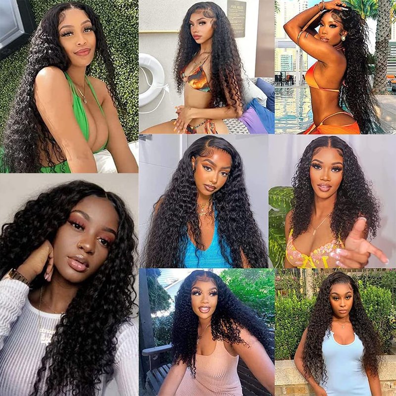 Brazilian Curly Human Hair Bundles - 12A Unprocessed Virgin Deep Wave | 8-10-12 Inch Sew-In for Black Women