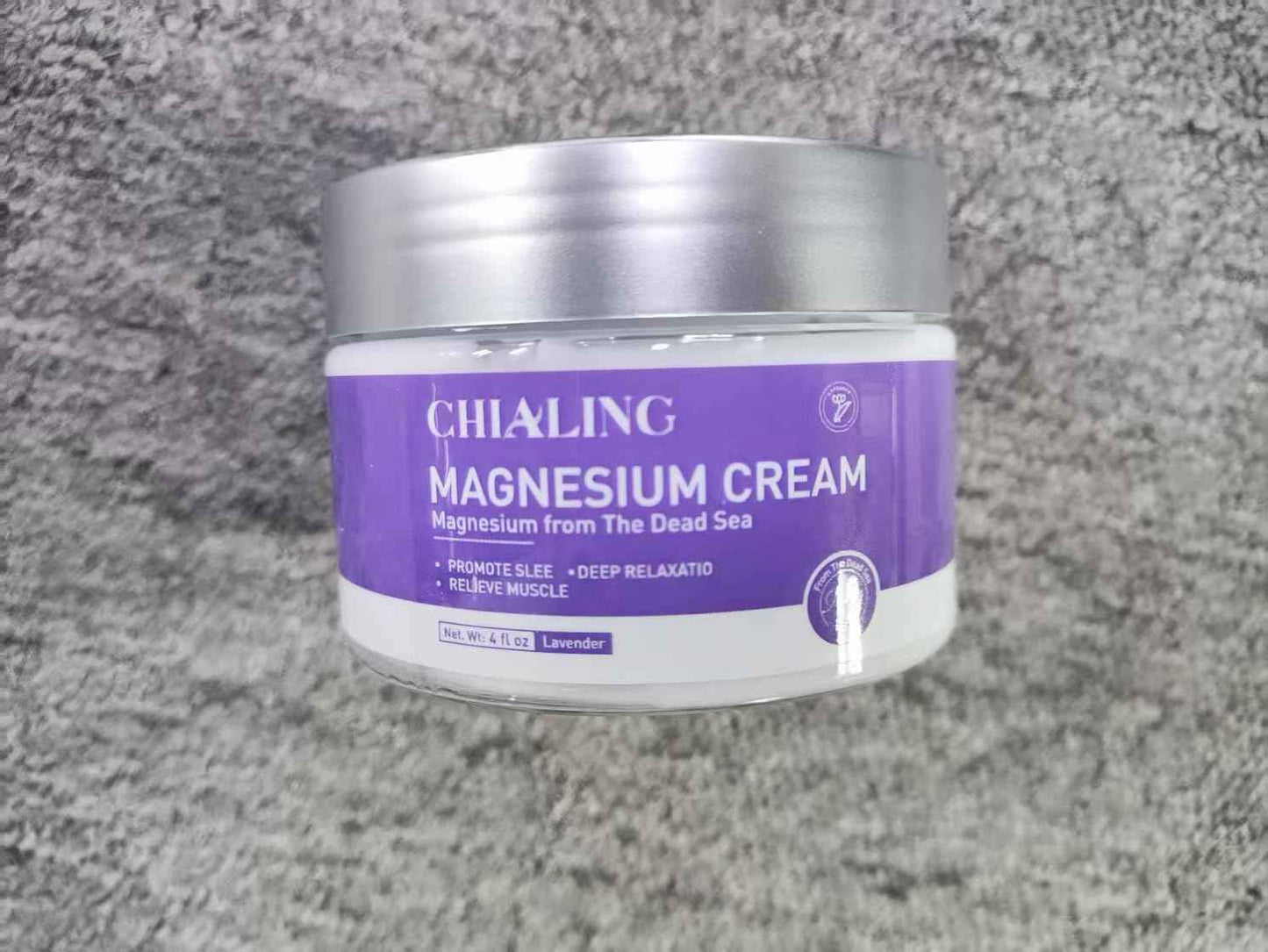 DeadMagnesium Cream, Magnesium Lotion from The Dead Sea - Natural Ingredients - Made in USA - Use Day and Night, Lavender Magnesium Cream, 4 oz