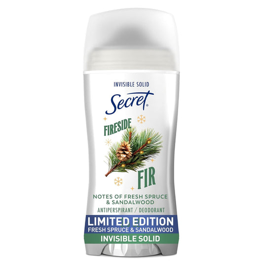 Secret Fresh Antiperspirant Deodorant for Women, 72hr Breathable Sweat & Odor Protection, Instant Freshness & Gentle, PH Balancing Minerals, Invisible Solid, Sweet Nectarine Scent, 2.6 oz
