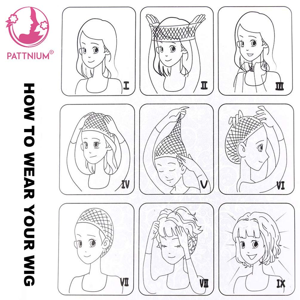 PATTNIUM Short Blonde Bob Wig Light Blonde Wig for Women Straight Blonde Bob Wig Heat Resistant Synthetic Natural Looking Wig with Wig Cap
