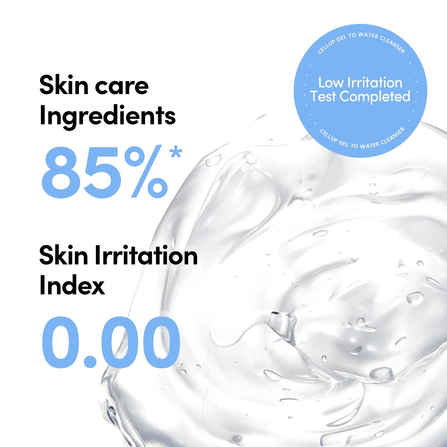 LAGOM Cellup Gel To Water Cleanser, Gentle Morning Face Wash with Hydrating Aqualicia, Non-Foaming Jelly Texture for Daily Use, low-irritation,K-Skincare 5.74 Fl Oz
