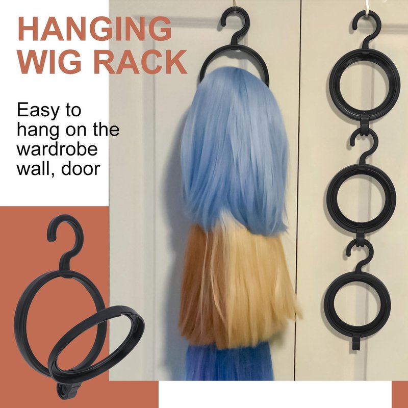 Wig Hanger Storage Solution - 20-Pack Versatile Stand for Organized Display | Portable Wig Holder