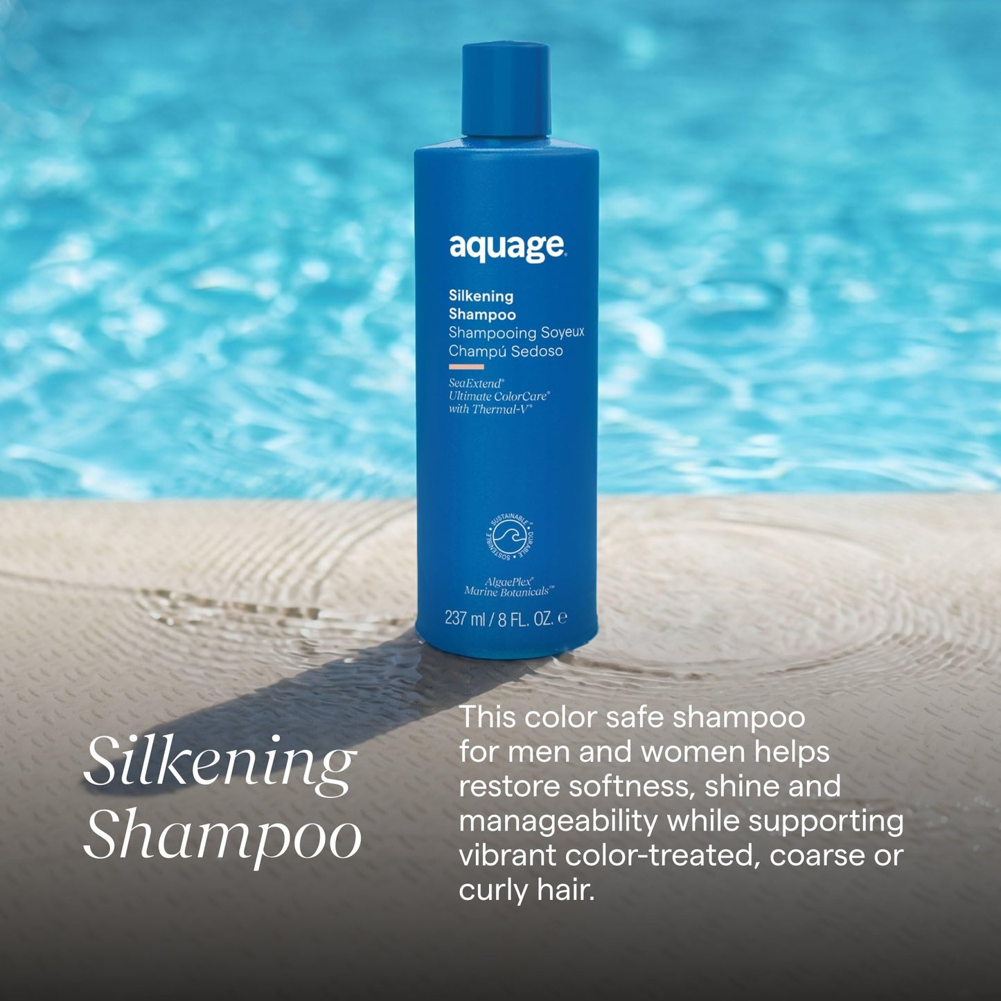 Aquage Silkening Shampoo 8 Fl Oz