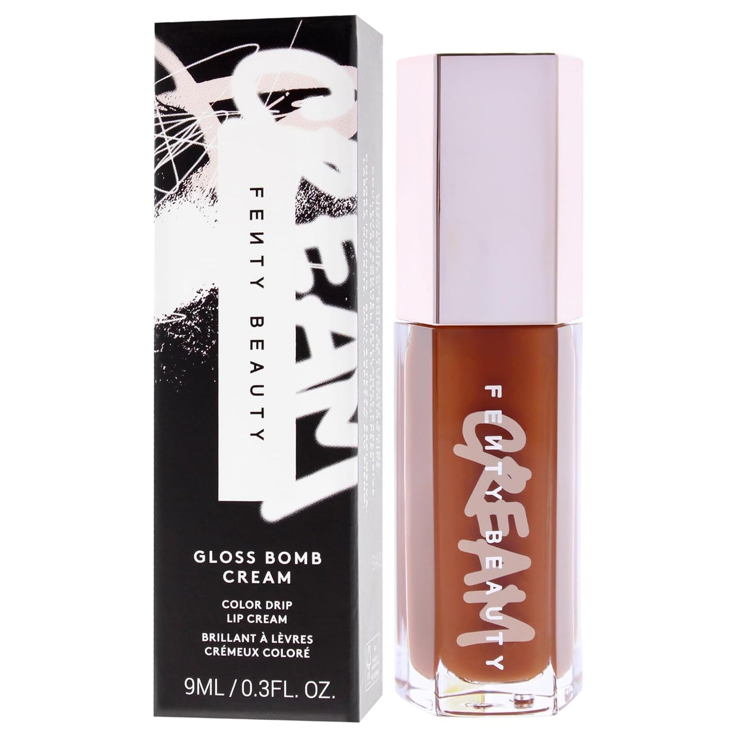 Fenty Beauty Gloss Bomb Color Drip Lip Cream - 04 Cookie Jar | Moisturizing Lipstick, 0.3 oz