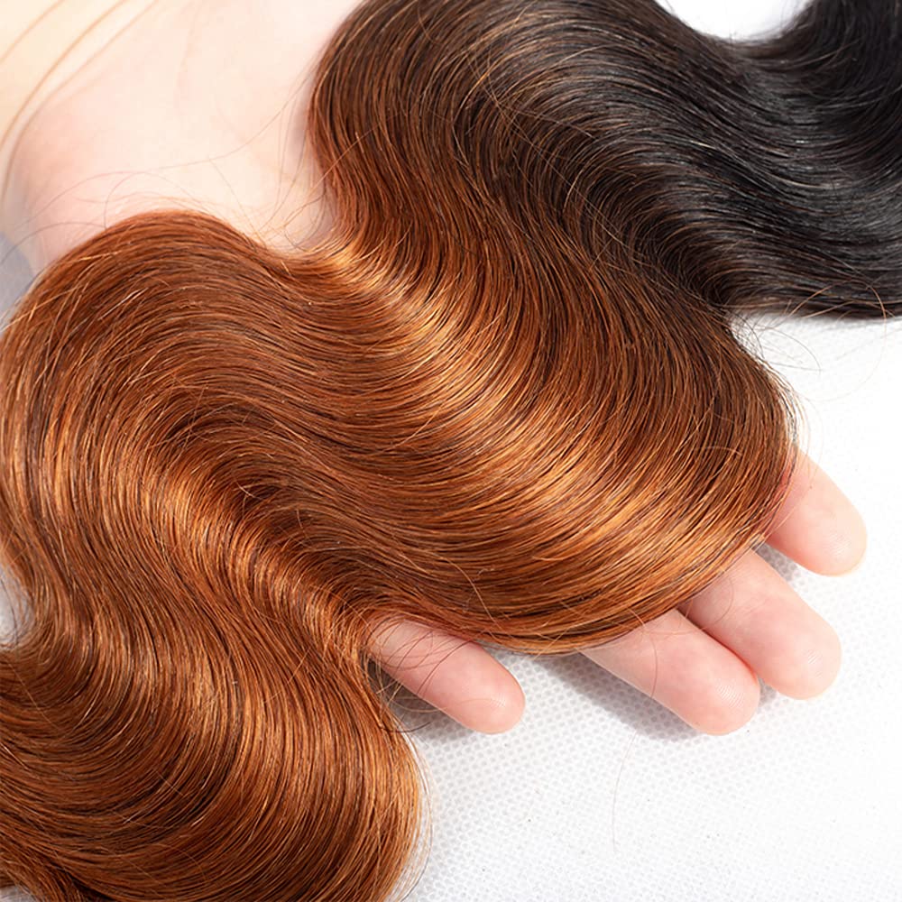 Highlight Kinky Curly Human Hair Bundles Ombre Bundles Human Hair P4/27 Bundle 16 18 20 Inch Soft And Healthy Bundle For Black Women