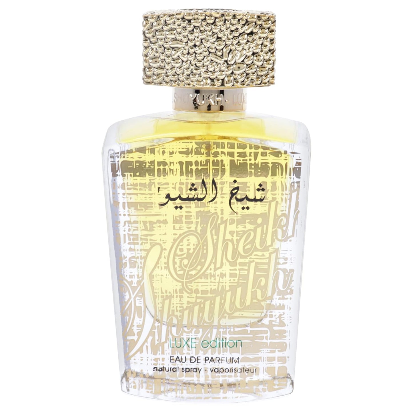 Lattafa Sheikh Al Shuyukh Luxe Edition | Long-Lasting Unisex Eau de Parfum - Spicy, Sweet, Woody, Amber, 3.4 oz