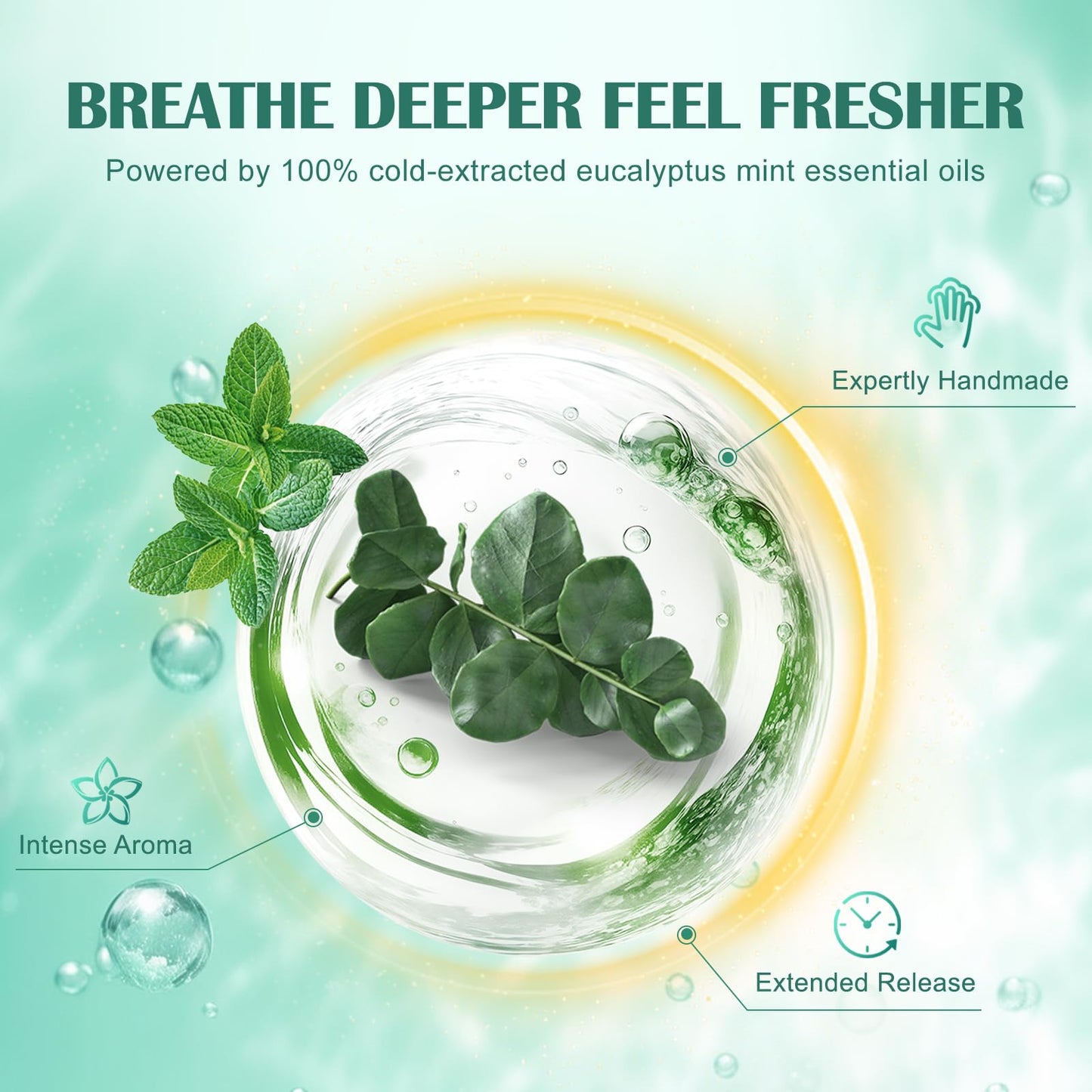 Maybeluck Shower Steamers Aromatherapy 18 Pack – Eucalyptus for Shower, Aromatherapy Graduation & Teacher Appreciation Gifts, Stress Relief & Relaxation Self Care Birthday Gifts– Eucalyptus & Mint