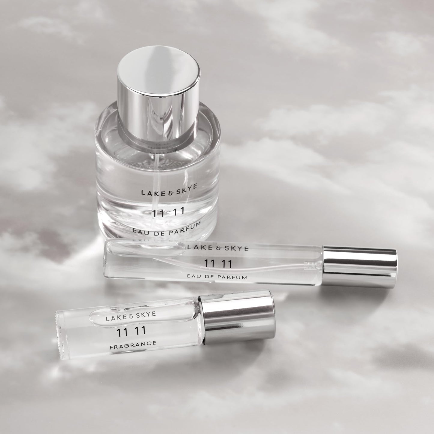 Lake & Skye 11 11 Eau de Parfum Travel Spray, Clean Skin Musk & White Amber Unisex Fragrance with Ozonic & Marine Notes, 0.5 fl oz (15 ml)