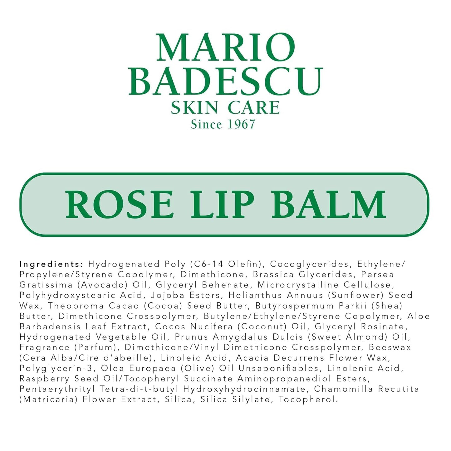 Mario Badescu Moisturizing Rose Lip Balm for Dry Cracked Lips, Infused with Coconut Oil and Shea Butter, Ultra-Nourishing Lip Care Moisturizer for Soft, Smooth and Supple Lips, 3 Pack