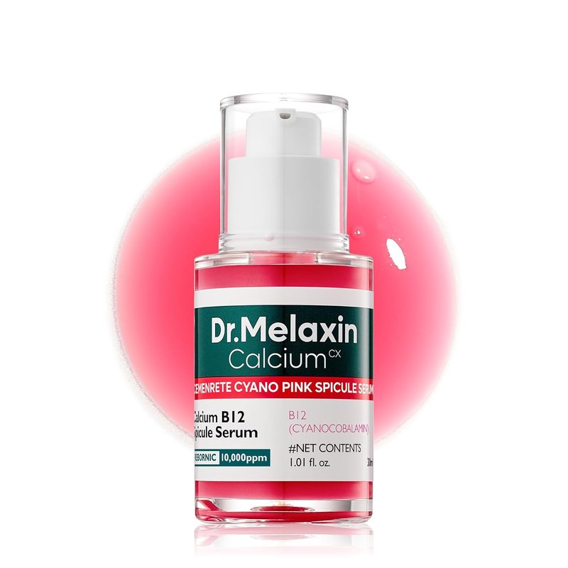 Dr.Melaxin Cyano Pink Spicule Serum - Vitamin B12 Microneedle Treatment for Enlarged Pores | 1.01 fl. oz