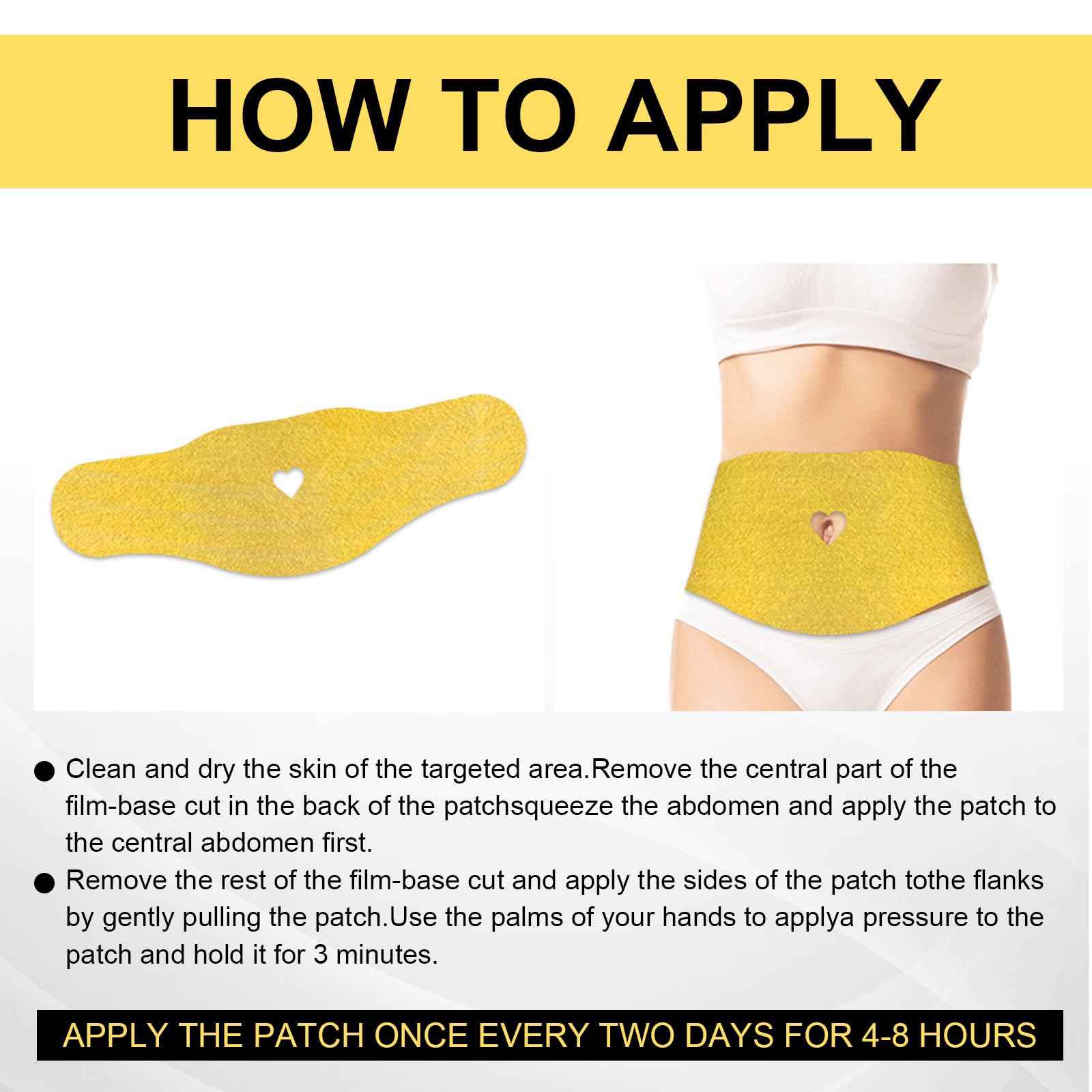Shape & Tone Ginger Body Wrap - Mess Free - 4 Strips for Targeted Results