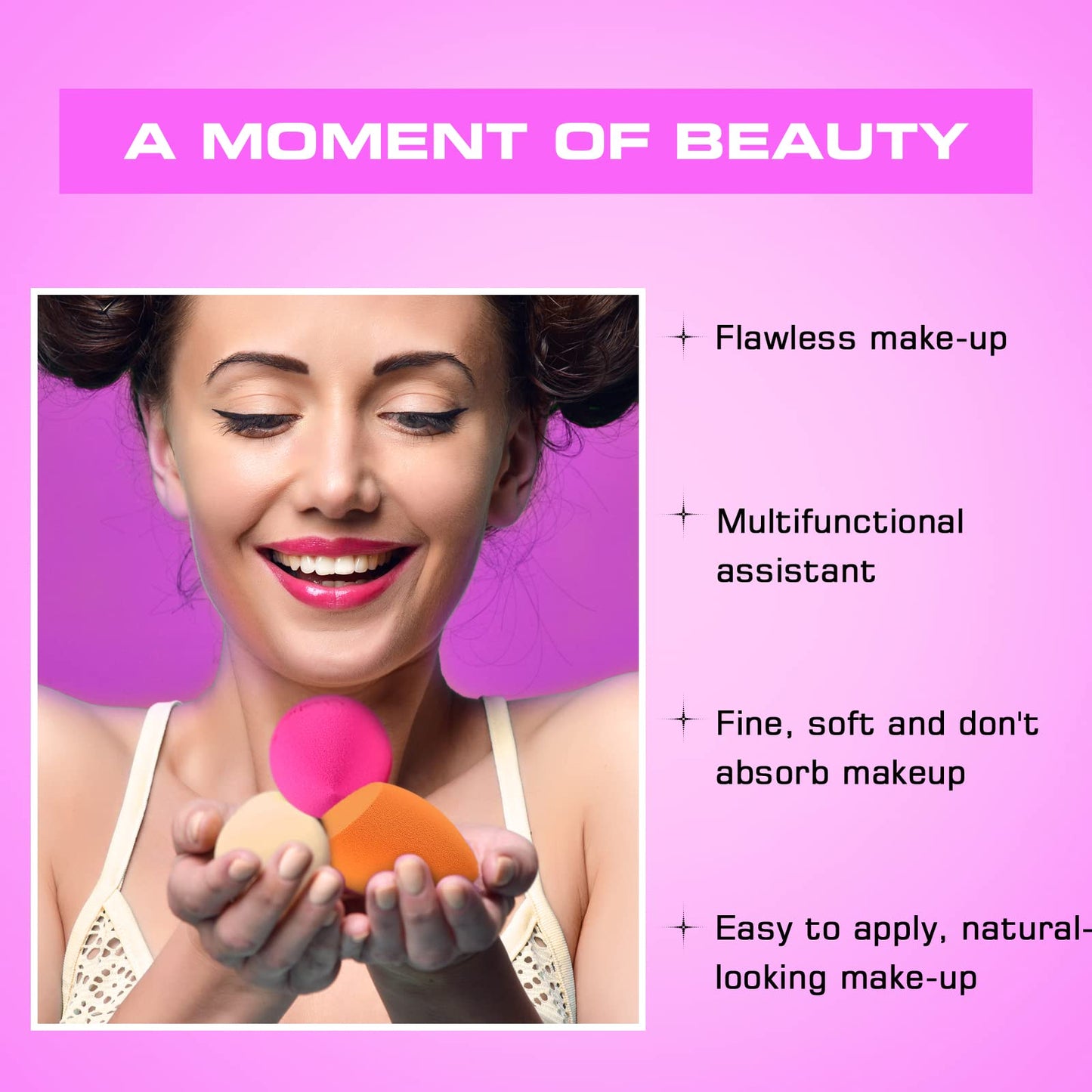 Veehaa 12PCS Makeup Sponge Set, Latex Free Makeup Blender for foundation, Makeup Sponges egg shaped, Makeup Sponges for all areas