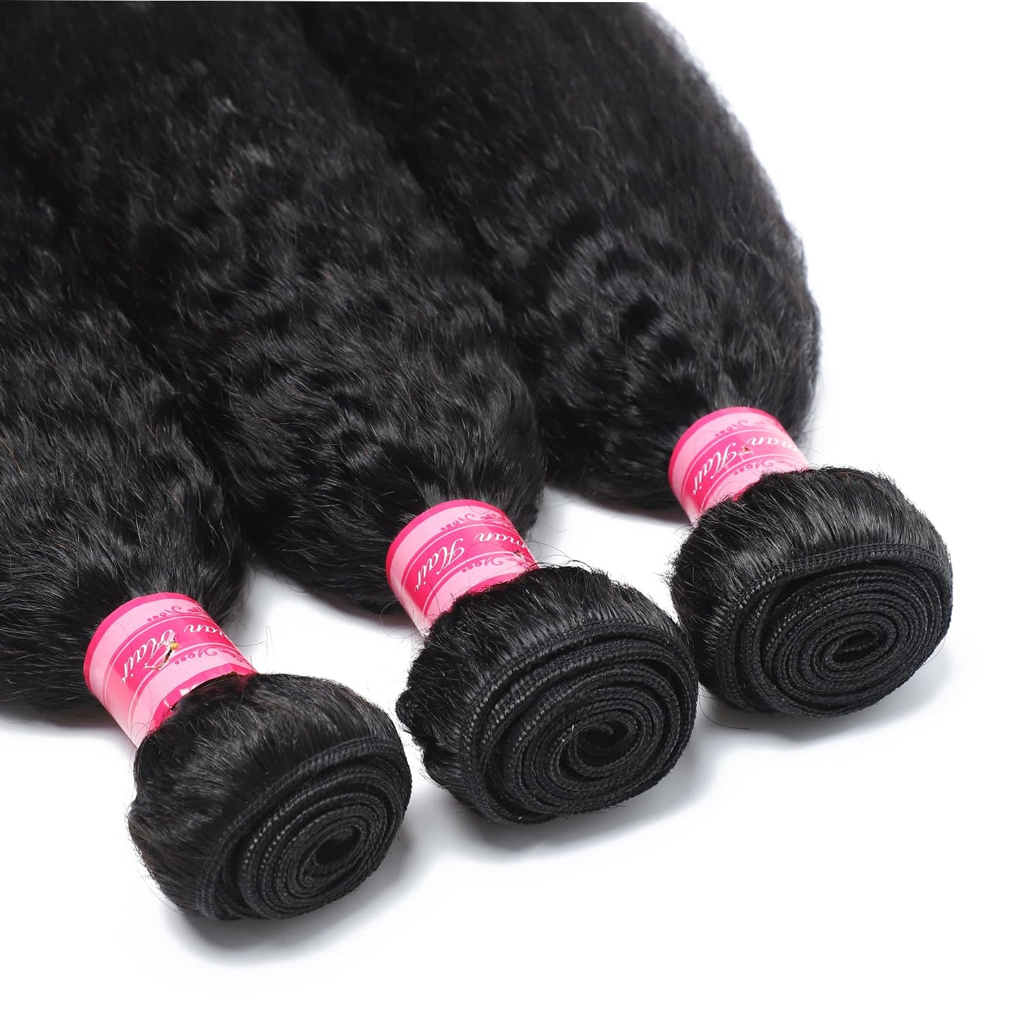 Human Hair Bundles 20 Inch Kinky Straight Single Bundle 100% Unprocessed 12a Brazilian Virgin Yaki Straight 1 Bundle Kinkycurly Human Hair Weave Bundles Real Human Hair Extensions