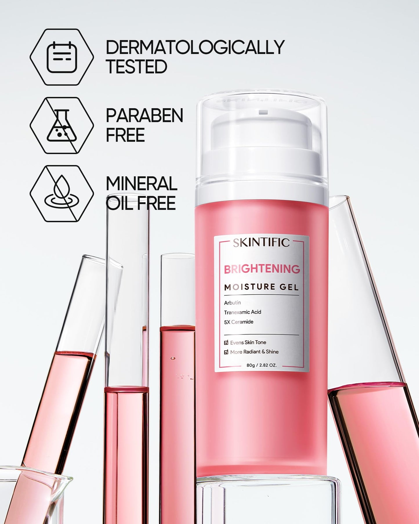 Niacinamide Brightening Cream,Fades Dark Spots, Evens Skin Tone, Tranexamic Acid, α-Arbutin, 5X Ceramides, Centella Asiatica, Suitable for Oil and Acne-prone skin, 2.82 OZ / 80g