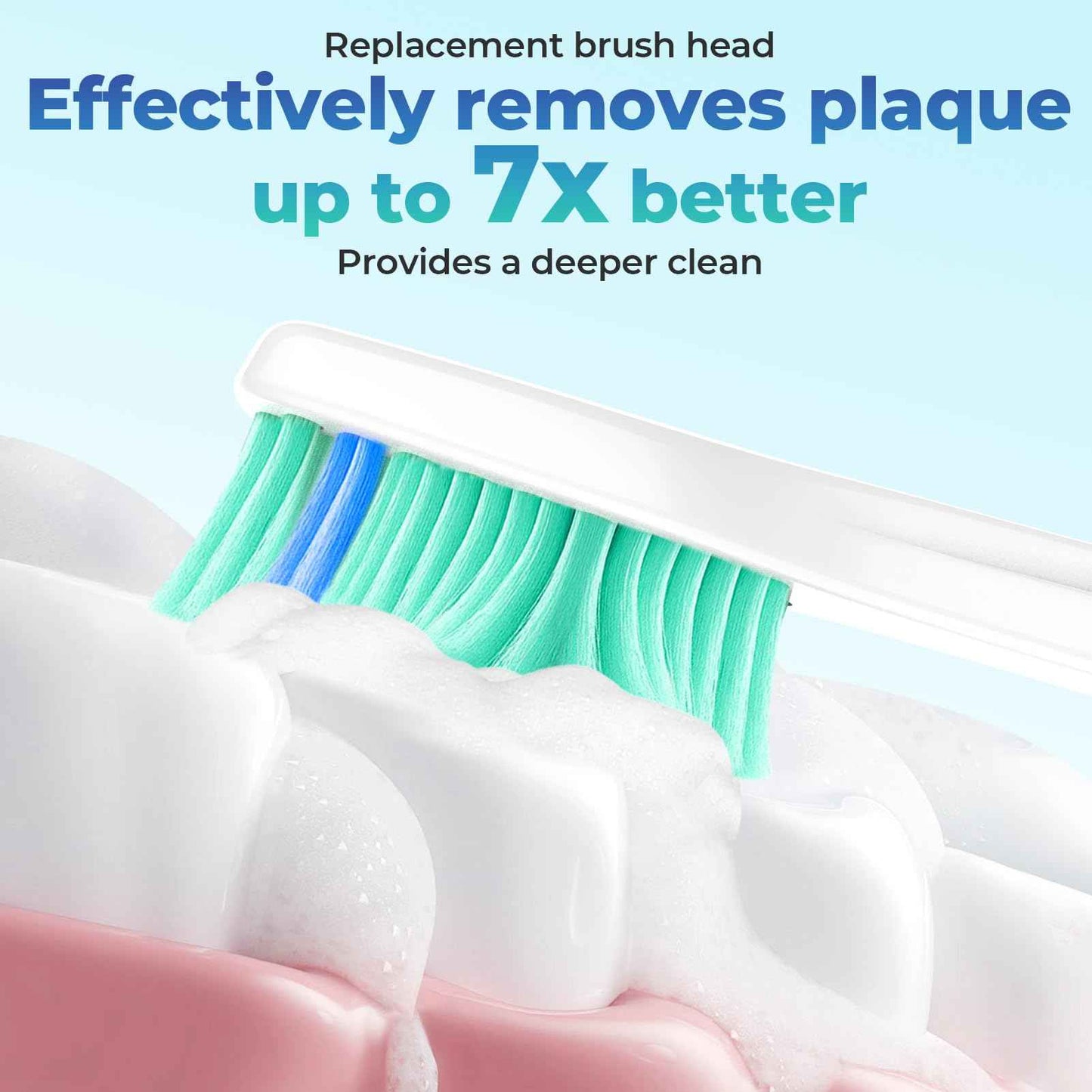 Replacement Heads for Philips Sonicare - Replacement Toothbrush Head Compatible with Phillips Sonicare Screw-on Electric Brush Head for E-Series, Essence, Xtreme, Elite, Advance and CleanCare, 6 Pack