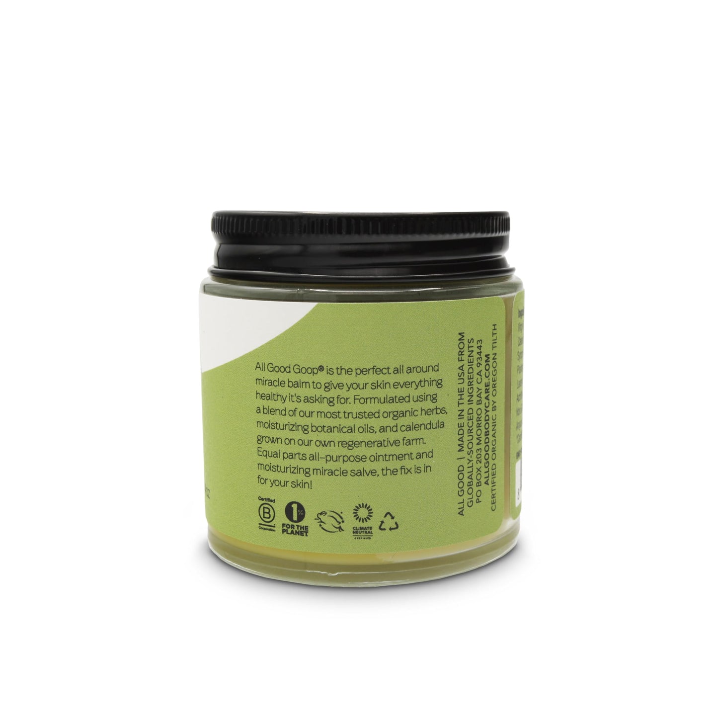 All Good Goop Organic Skin Care Recovery Balm - All Purpose Ointment w/Calendula, Lavender, Beeswax - Chafing Cream, Dry Skin Salve, Cracking Lip Moisturizer - Soothes, Hydrates & Calms - 4oz