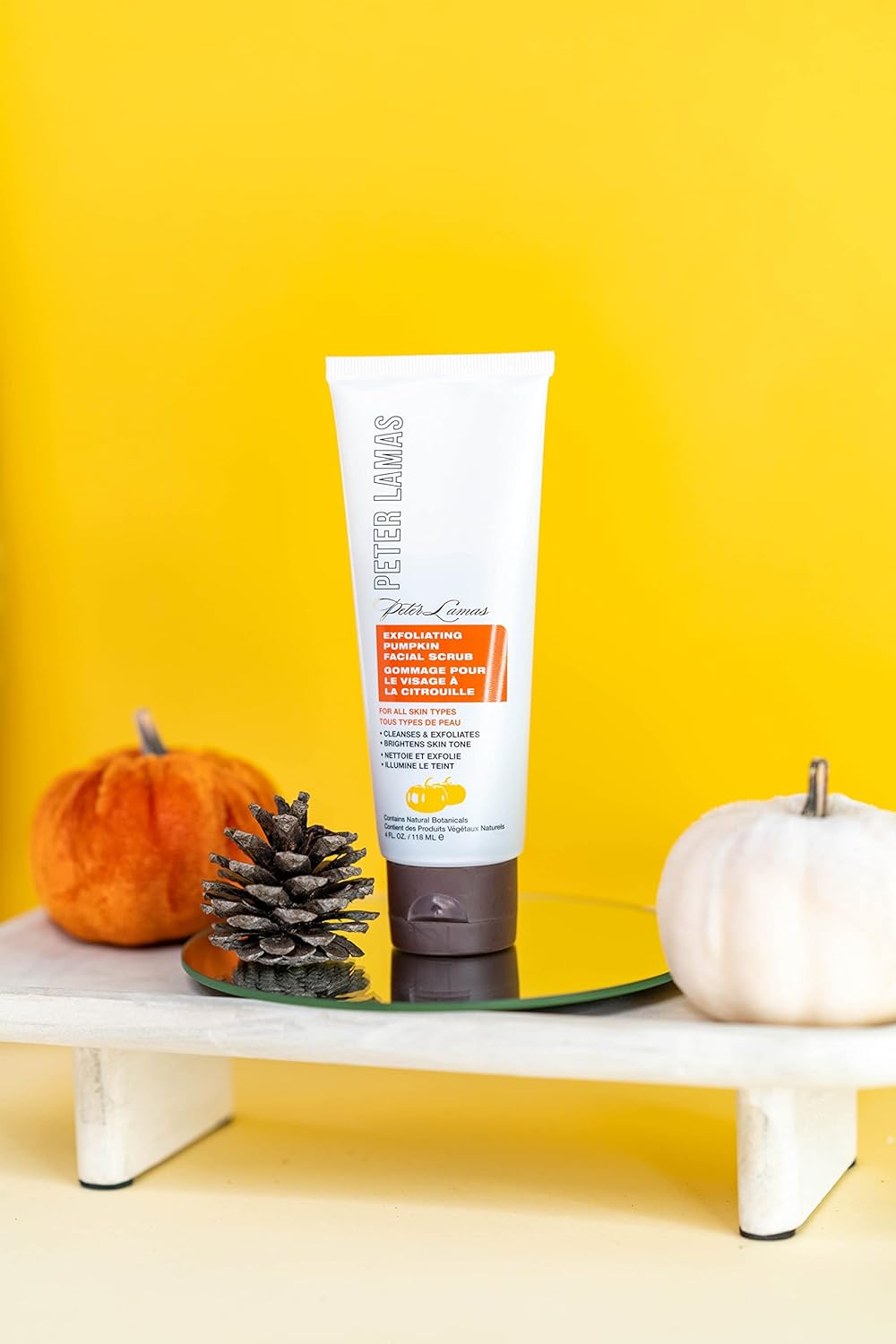 Peter Lamas Exfoliating Facial Scrub - Sensitive Skin Cleanser with Pumpkin Enzymes & Apricot Grains | Vegan & Sulfate-Free