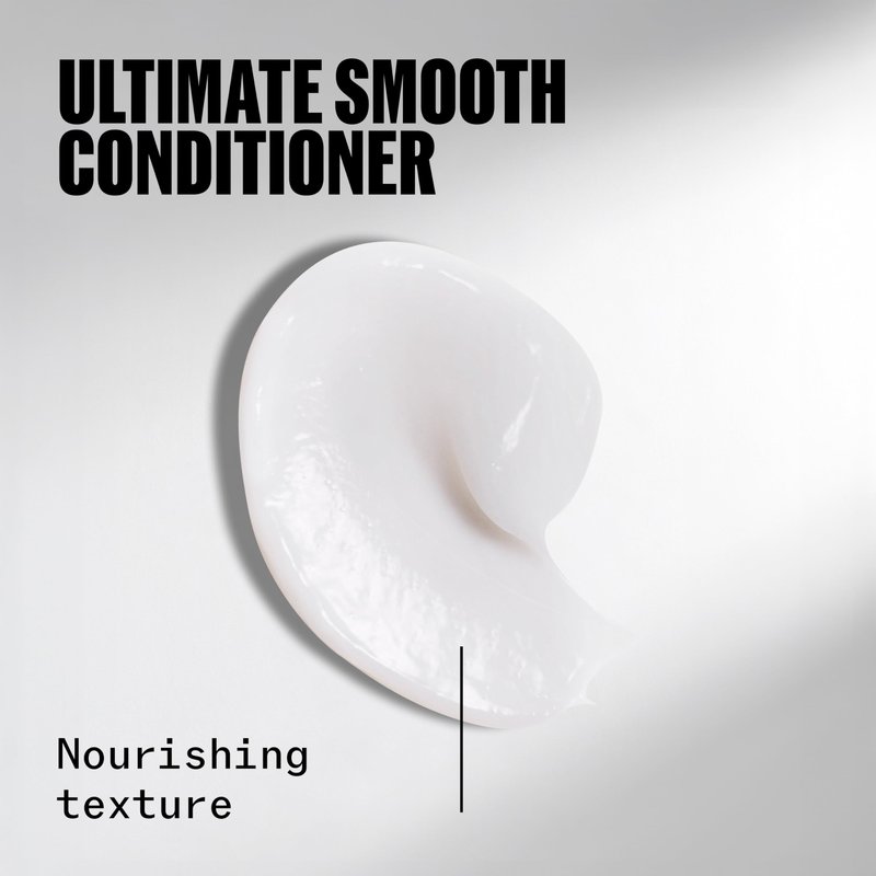 Wella Professionals ULTIMATE SMOOTH Conditioner | Treatment for Dry & Frizzy Hair | With Squalane & Omega 9 | 2.5 Fl Oz