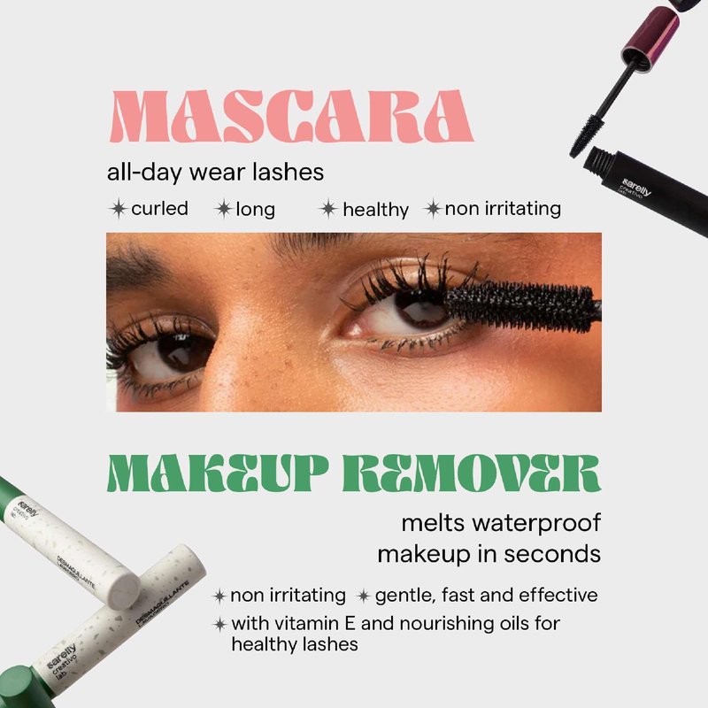 SARELLY SARELLY, Eye Kit, Volume Horse Lashes Mascara + Lavadero Eye Makeup Remover, Sarelly Creative Lab
