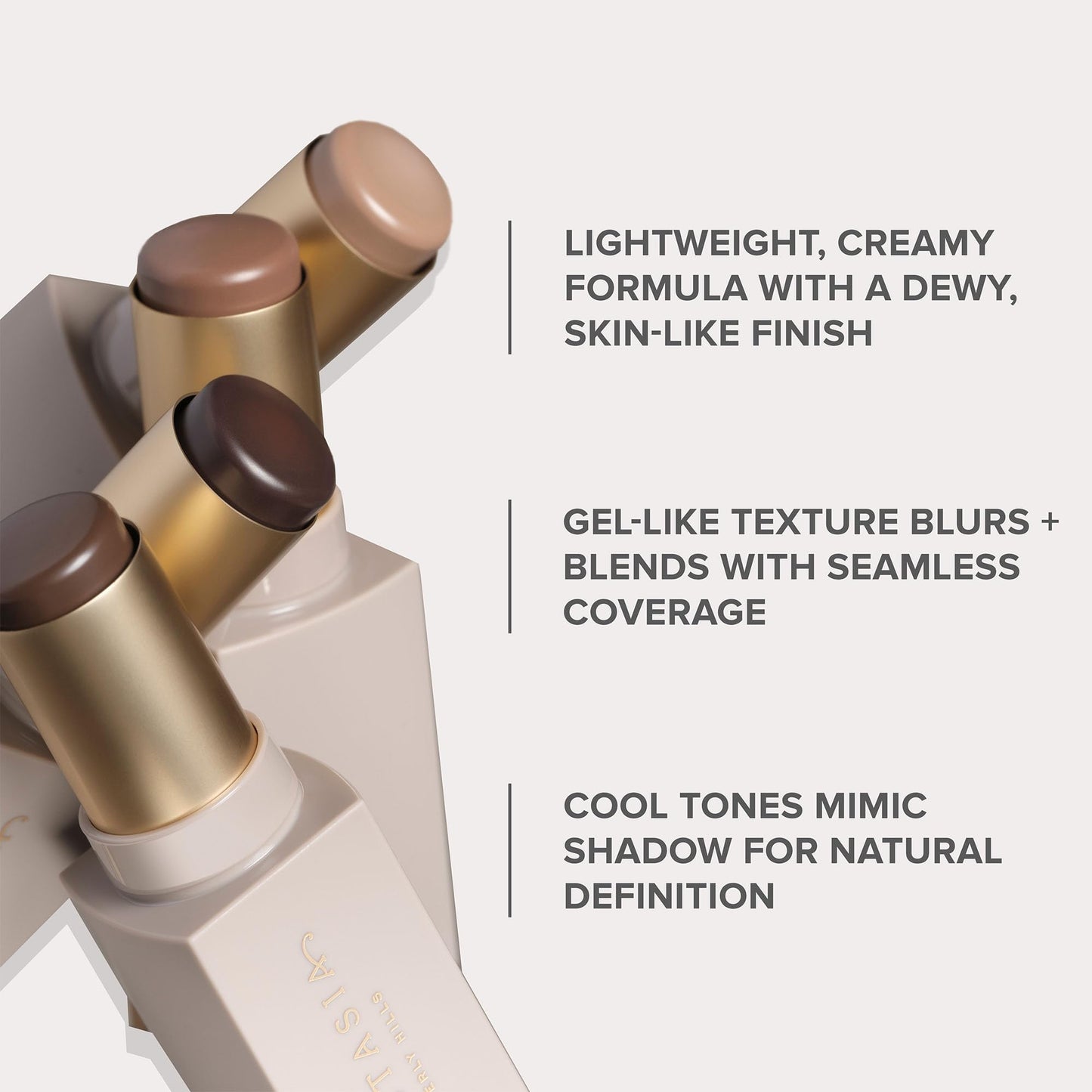 Anastasia Beverly Hills Smooth Blur Contour Stick - High-Pigment Weightless Cream Bronzer Stick for Seamless Contouring & Instant Definition - Shadow