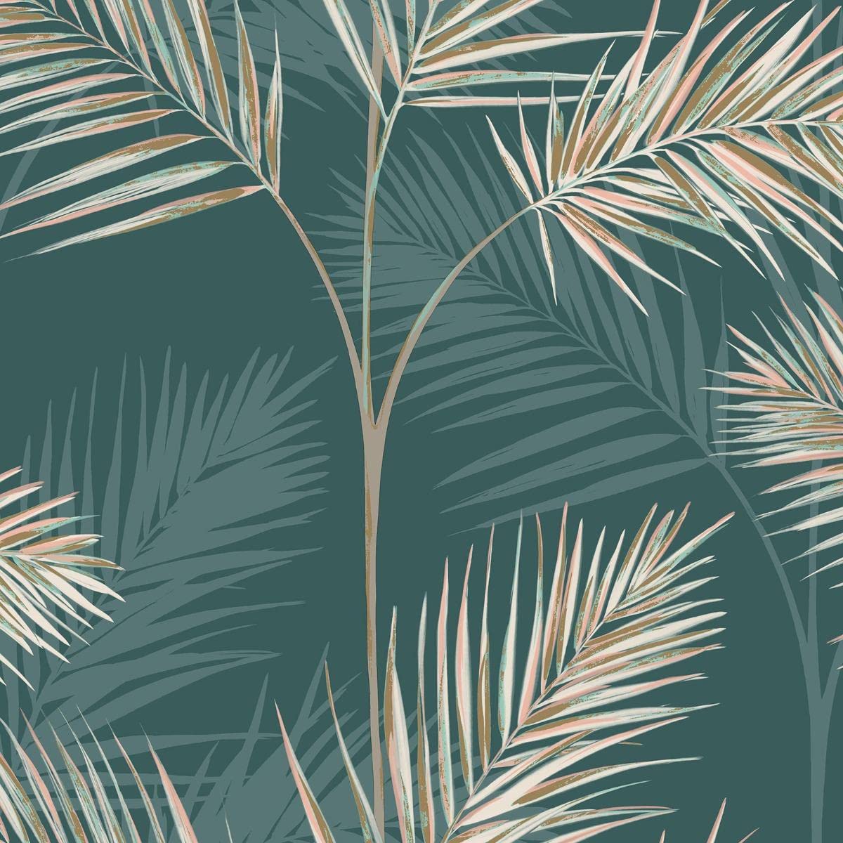 Fine Decor South Beach Blush Fronds Wallpaper