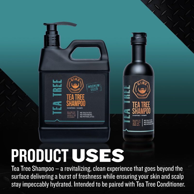 GIBS Grooming Tea Tree Shampoo, 12 fl. oz.