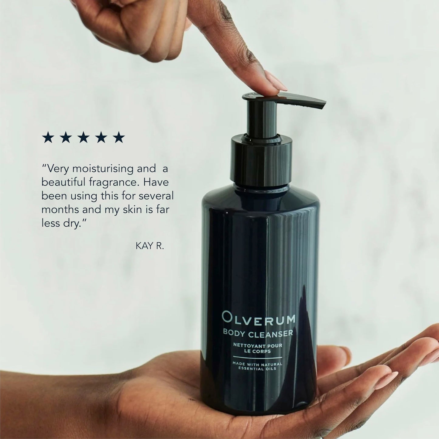 OLVERUM - Natural Body Cleanser | Clean, Vegan Skin Care (8.5 fl oz | 250 ml)