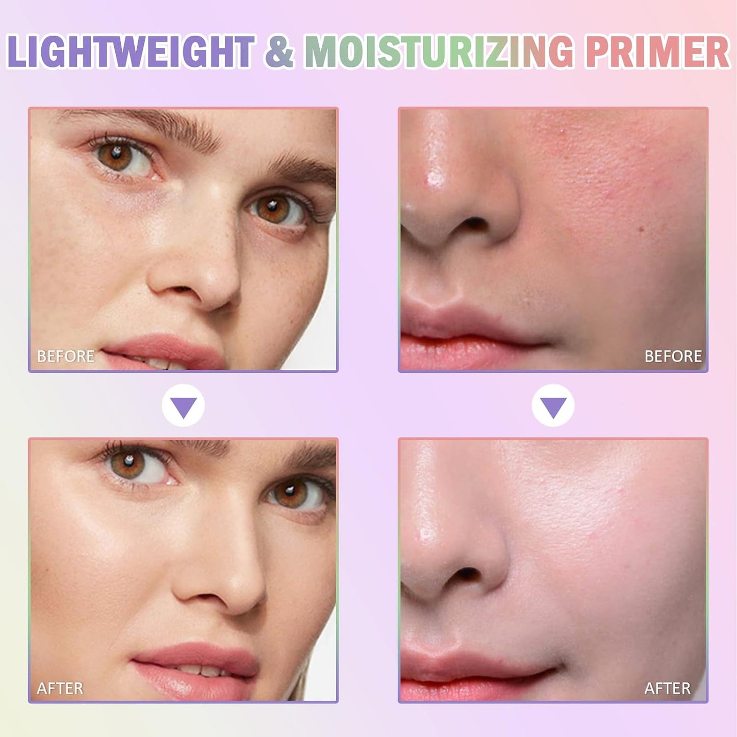 3 In 1 Face Primer with SPF 50 | Tone Adjusting, Oil Control, Moisturizing Serum for Bright Skin