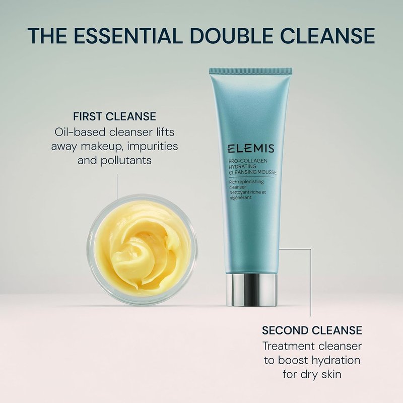 ELEMIS Pro-Collagen Hydrating Cleansing Mousse - Gentle Foam Cleanser for Youthful Skin