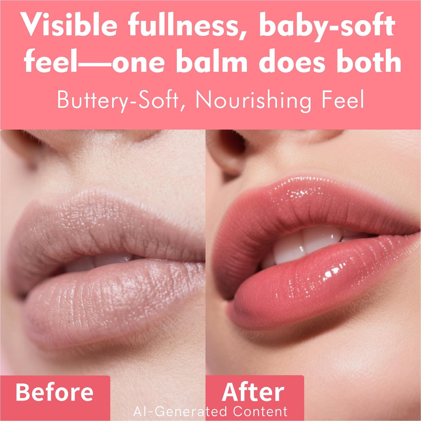 KIMUSE 6 Pcs Tinted Lip Butter Hydration Balm Set, 6 Flavored Shades Hydrating Plumping Gloss with Hyaluronic Acid & Vitamin E, Sheer Tint, Non-Sticky | Vegan Lip Care Makeup for Dry Lips & Daily