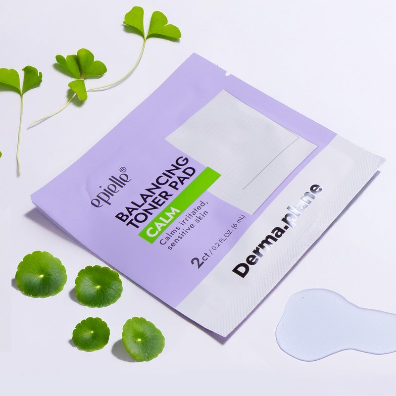 Epielle Balancing Toner Pads 5 Packs Individually Wrapped, Calming & Hydrating Irritated, Sensitive Skin with CICA & Salicylic Acid, Cotton Gauze & Glutathione Jelly, Korean Skin Care (15 Toner Pads)