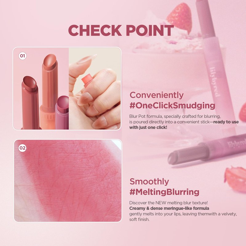 lilybyred Milky Blur Fondue Bar | Korean Multi-Use Lip & Cheek Stick, Soft-Focus Effect, Blur Pot Formula, Velvet Matte Finish, Lightweight, Easy to Blend, 0.06 oz. (03 Figs in Caramel)