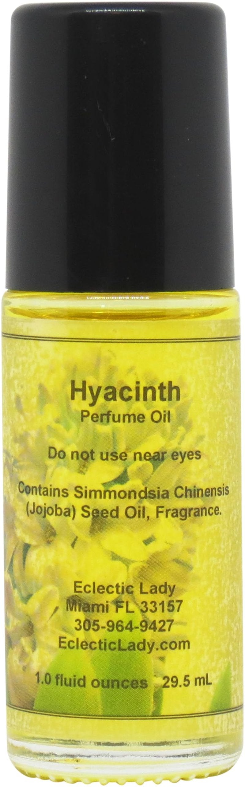 Hyacinth Long Lasting Perfume Oil - Portable Roll-on Floral Fragrance - Travel Size & Sweet Scented Body Oil for Women - Essential Oil for Spring & Summer Season or for Daily Use (1.0 Oz)
