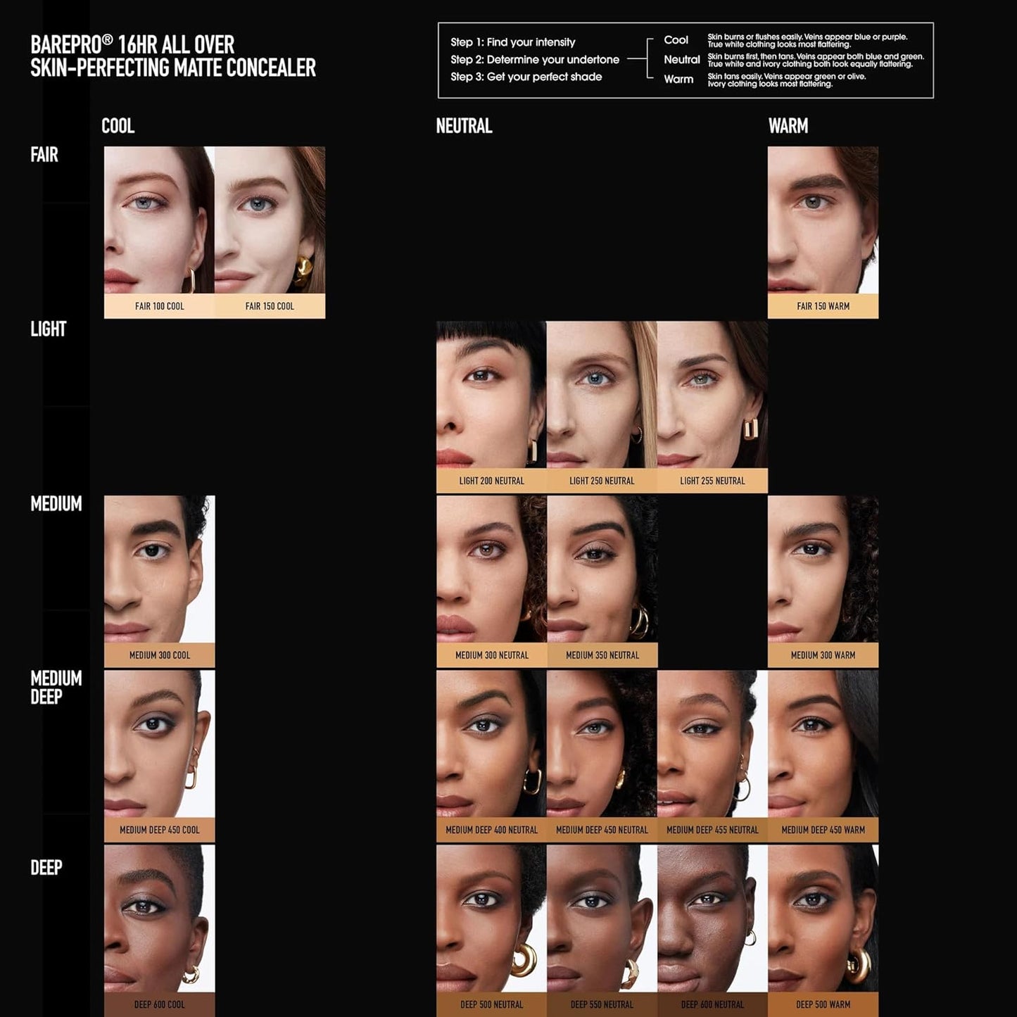 bareMinerals BAREPRO Concealer - 16HR Skin-Perfecting Matte Formula with SPF 25 | Conceals Dark Spots & Blemishes
