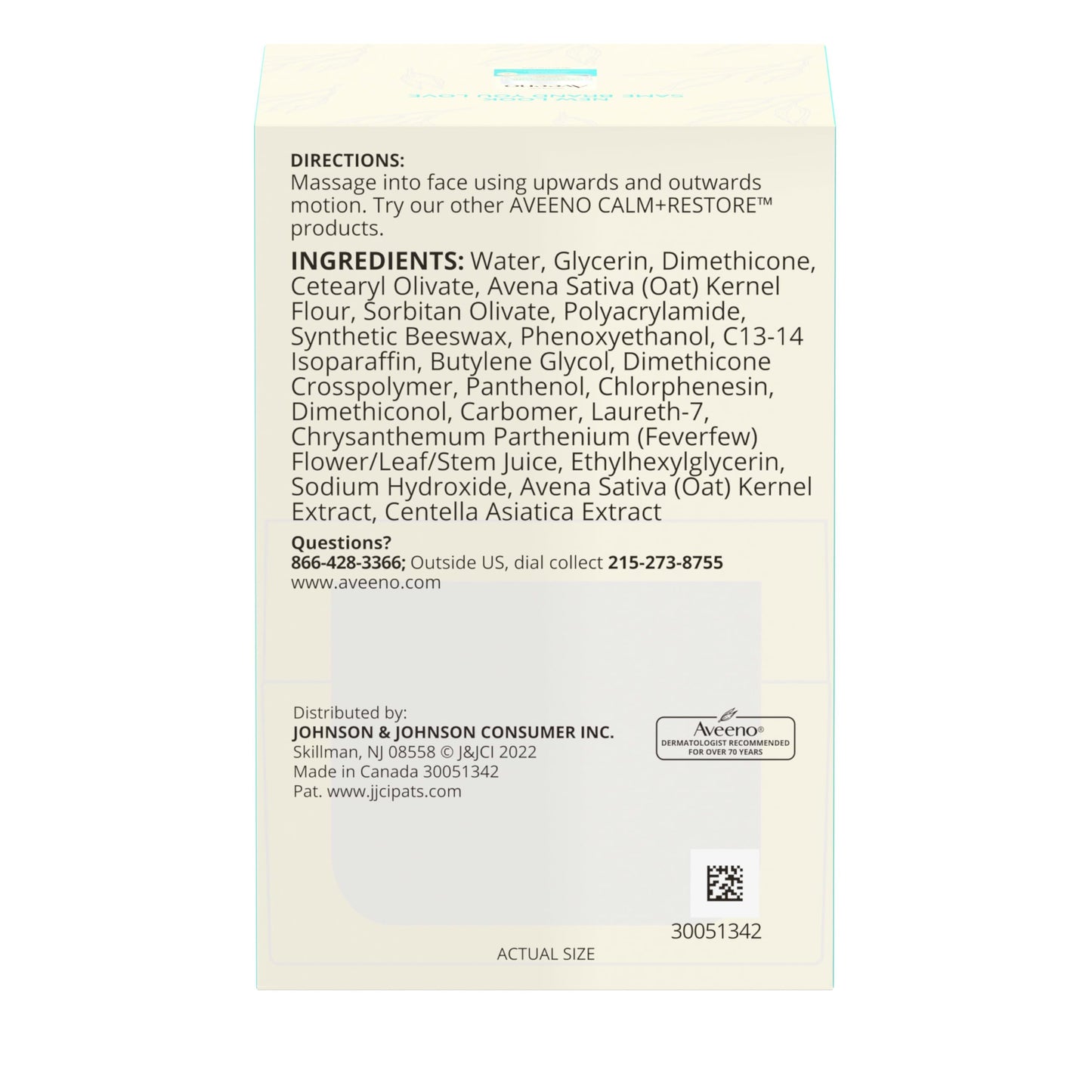 Aveeno Sensitive Skin Moisturizer Bundle, Calm + Restore Oat Gel Facial Moisturizer, 1.7 oz, & Trial Size Daily Moisturizing Cream + Prebiotic Oat, 0.5 oz, Fragrance-Free, Two Items