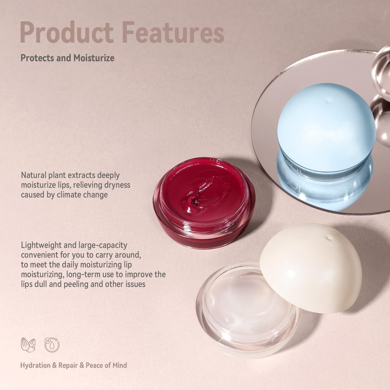 Moisturizing Overnight Lip Mask Vitamin E Lip Butter Repair Sleeping Lip Balm For Hydrated, Full Looking & Irresistible Lips(0.2 Fl Oz),Mojito