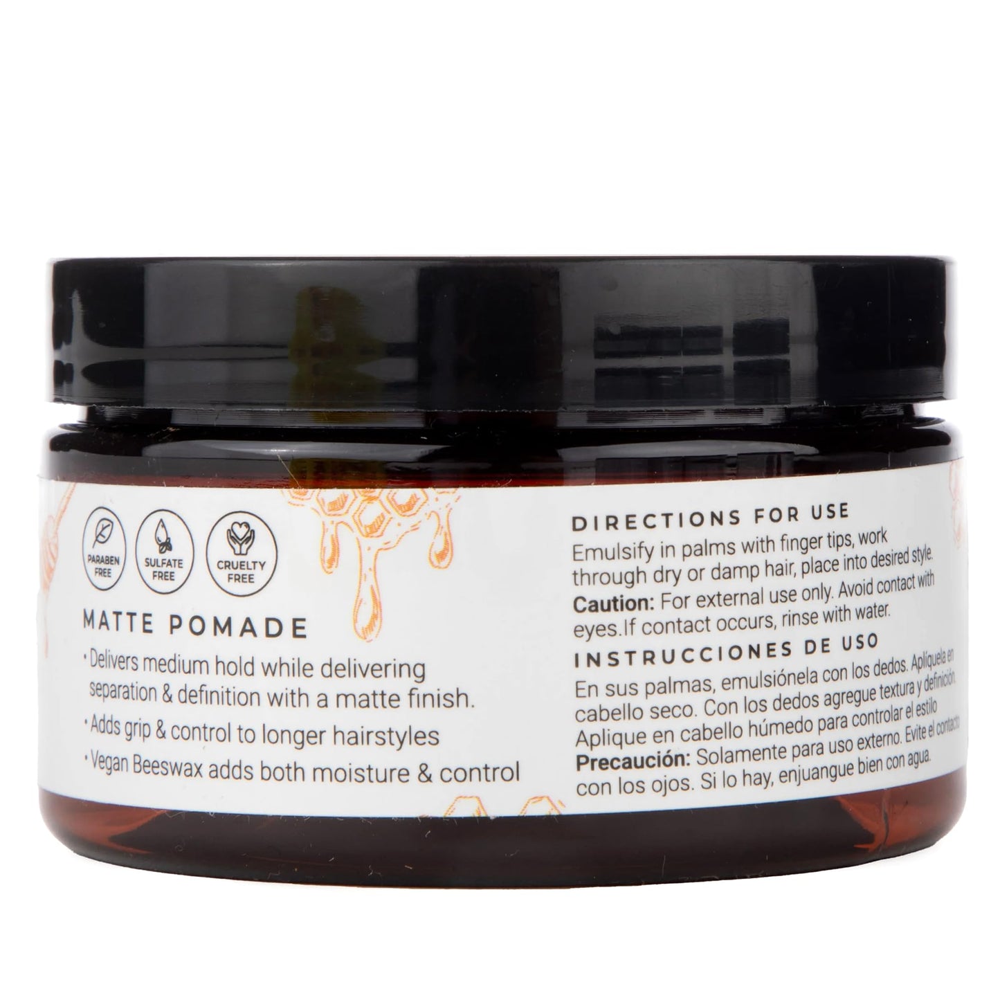 CIBU Matte Pomade - Nutrient Rich Hair Pomade for Men and Women - Long Lasting Hold Women and Mens Hair Products - Beeswax Firm Grip Control for Short Hairstyles - 4oz