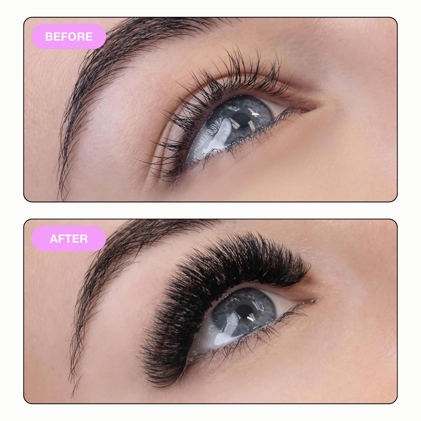Curacoro Promade 500 Fans 10D-0.03 D Curl 12mm Length Handmade Volume Lash Fans for Long-Lasting Eyelash Extension