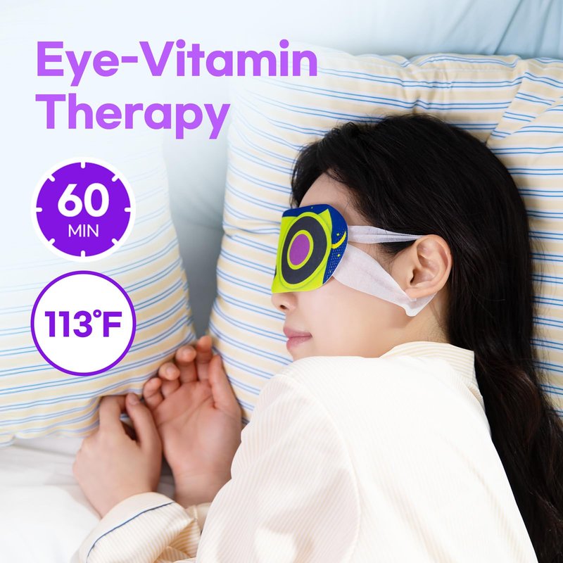 OOwl Mighty Steam Eye Mask, 24 Pack Disposable Self-Heating Warm Compress for Dry Eyes, Puffy Eyes, and Fatigue Relief, Unscented Heated Sleep Mask for Travel, Spa, Home & Gifts for Women & Men