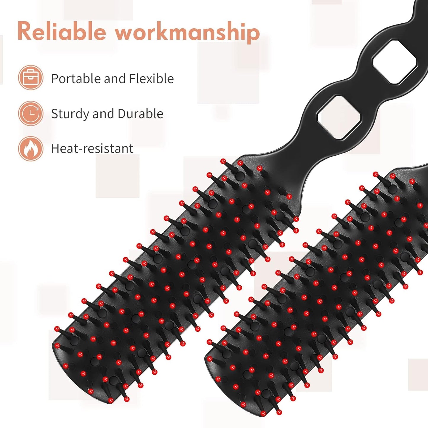 Disposable Hair Brushes - 60 Pcs Anti-Static Bristles for Shelters & Charities | 7.5 x 1.4 Inch