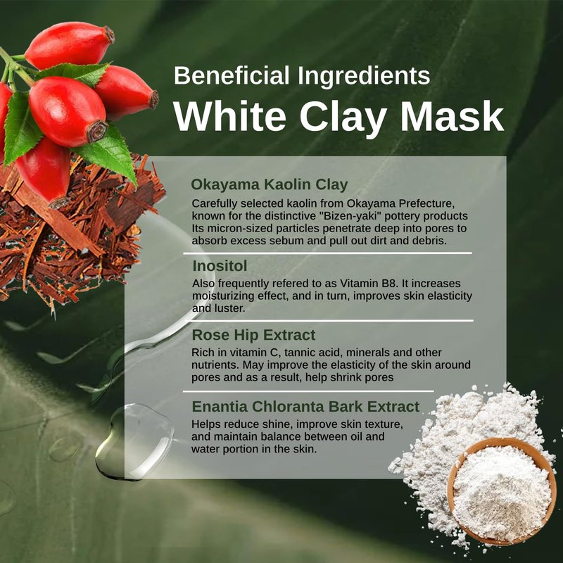 ココチコスメ COCOCHI AG Ultimate 2in1 Clay and Gel Cream Mask, Clay Mask for Face, Rejuvenating Green Tea Mask, Japanese Hydrating Face Mask Skincare with Swappable Container