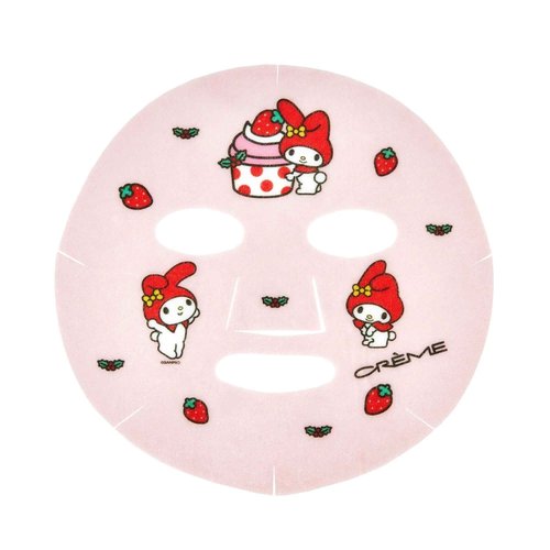 The Crème Shop x My Melody Strawberry Sweetness Printed Essence Sheet Mask | Korean Sheet Mask | Holiday Gifts for Women | Stocking Stuffers (3 Pack)