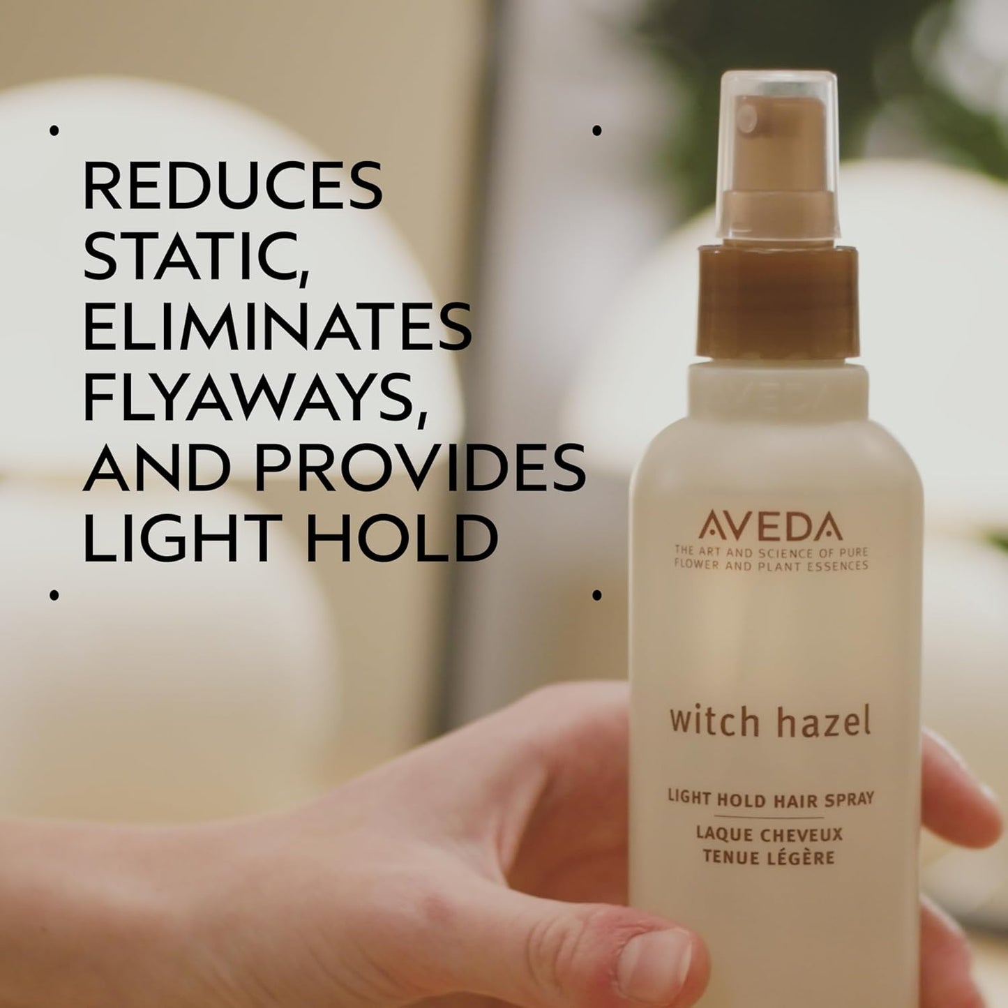 Aveda Witch Hazel Hair Spray - Non-Aerosol Formula for Fine & Medium Hair | Reduces Static & Flyaways | 8.5 Fl Oz