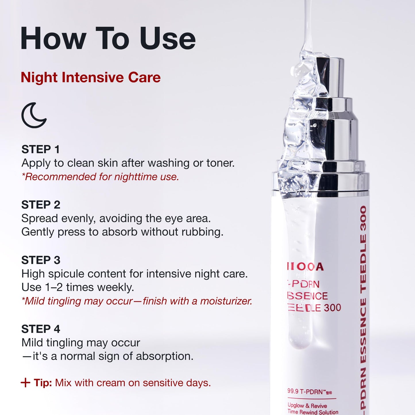 BIOOA PDRN Teedle Shot 300, Spicule Microneedling Serum, Minimizing Pores & Fine Lines, Collagen Glow Skin, Rejuvenation, Night Care, Korean Skincare, 1.69Fl Oz (50ml)