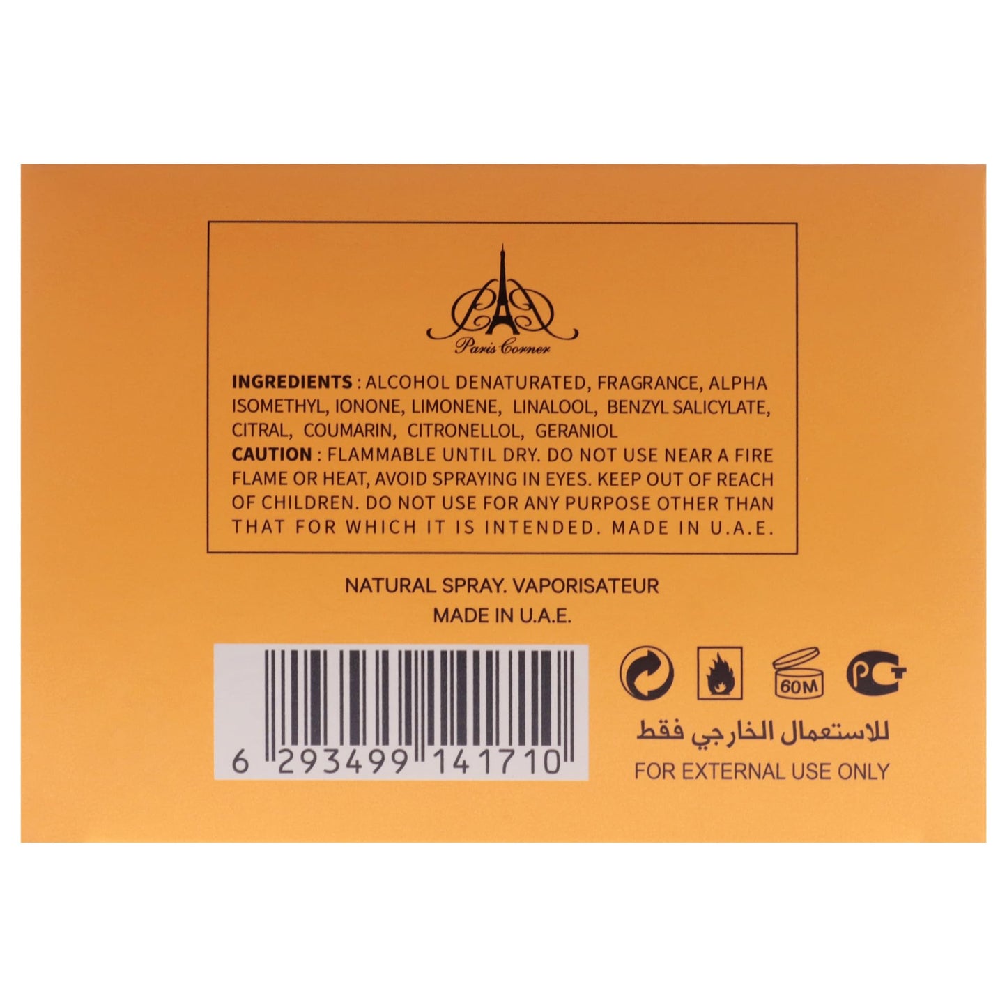 Paris Corner Emir Mango Punch Eau de Parfum Spray, 3.4 oz